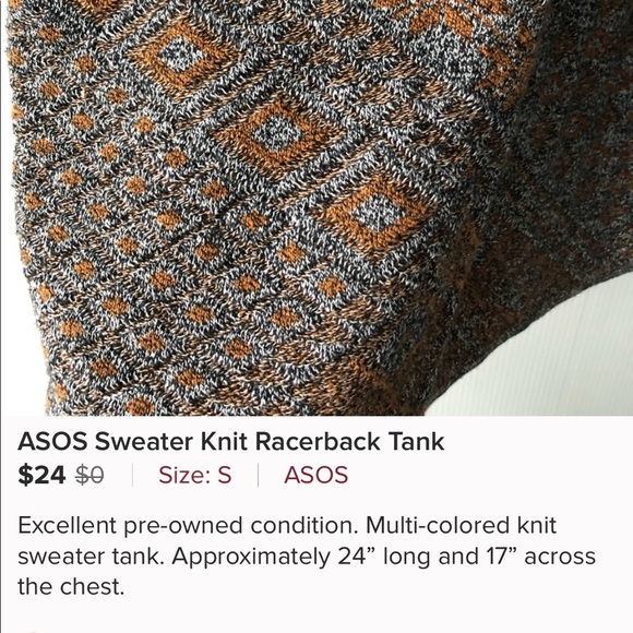 ASOS | Raceback Knit Tank - Picture 7 of 7